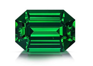 Premium natural tsavorite gemstone, vivid green gemstone from Sri Lanka, Vivid Ceylon International
