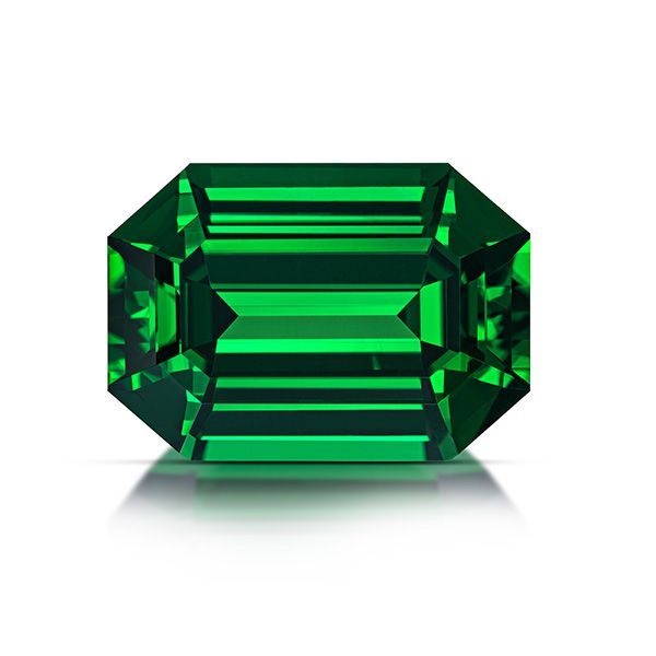 Premium natural tsavorite gemstone, vivid green gemstone from Sri Lanka, Vivid Ceylon International
