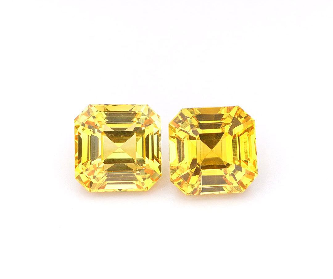 Luxury yellow sapphire jewelry, yellow sapphire ring, Vivid Ceylon International