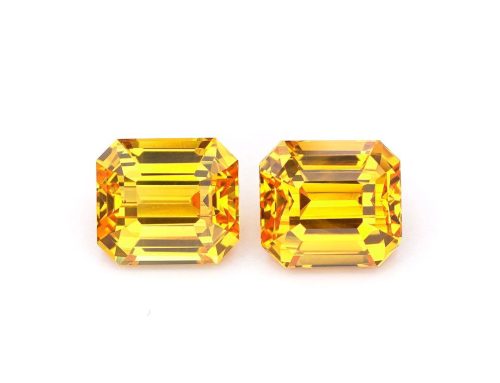 Yellow Sapphire Pair